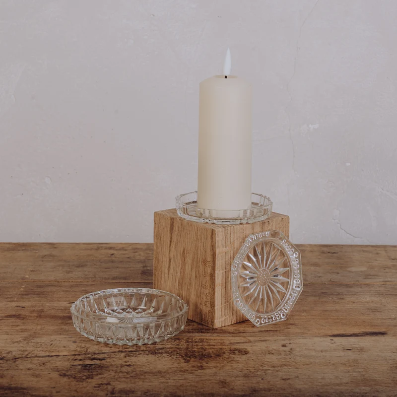 Coupelle en verre ciselé